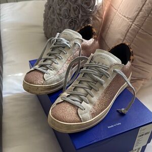 P448 Glittery Pink Women's Sneakers sz 39